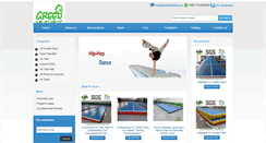 Desktop Screenshot of greeninflatable.com